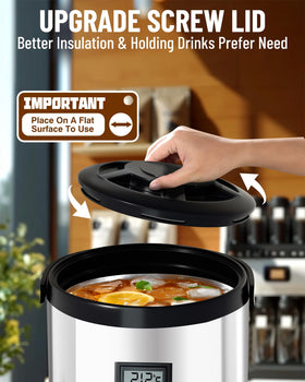 12 liter capacity WantJoin dispenser ready for hot and cold drinks