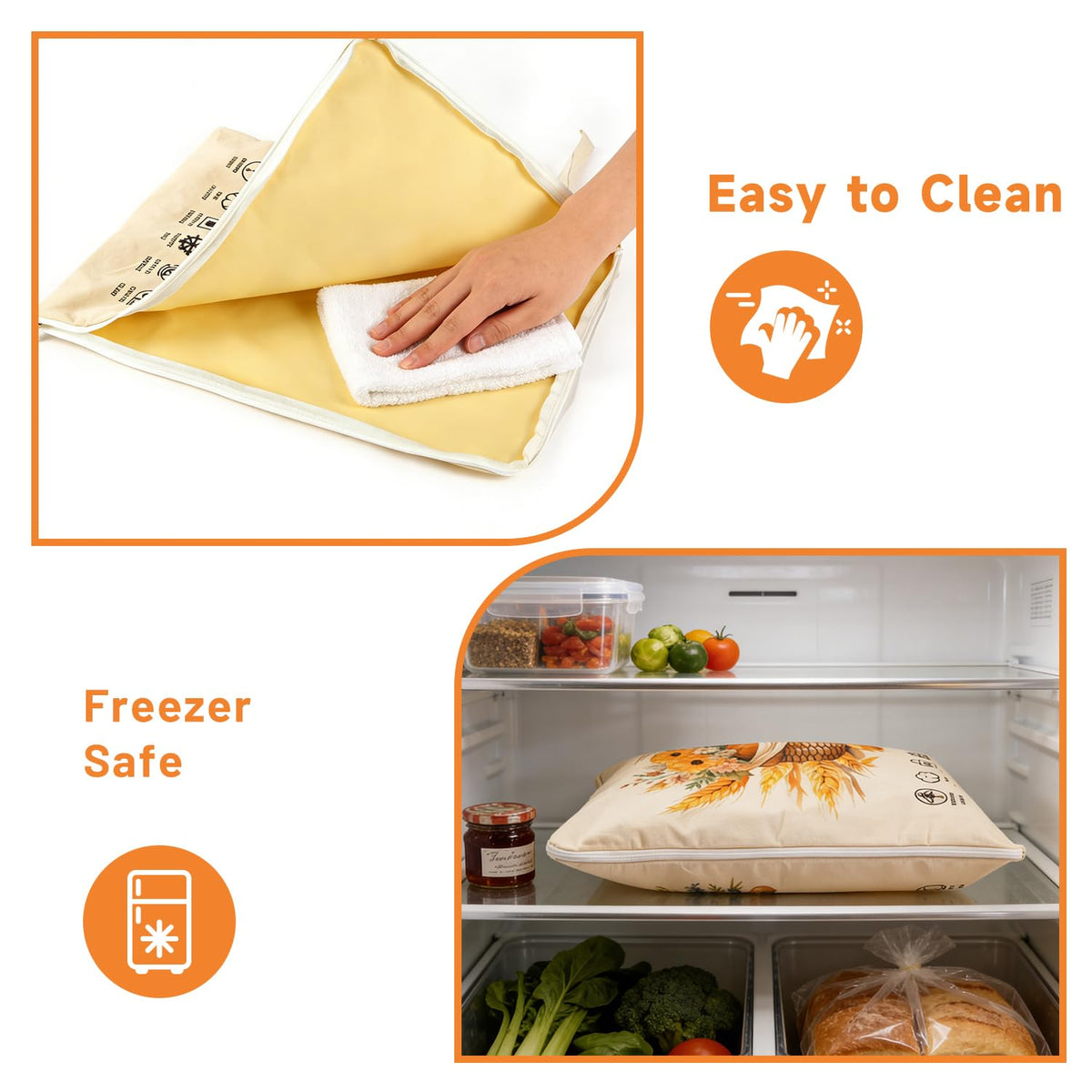 Wantocore beeswax bread bag material offers natural breathable storage