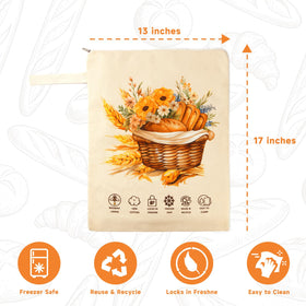 Wantocore bread bag easy-clean design simplifies washing after use