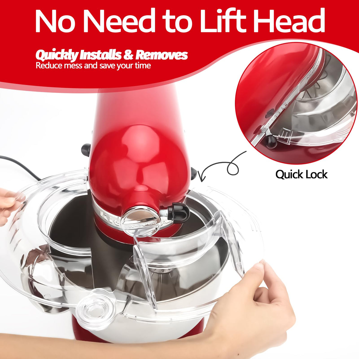 Wanyshapy flip-top design enables mid-mix ingredient addition