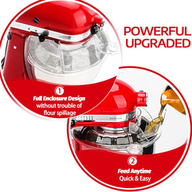 Wanyshapy flour funnel accessory for precise ingredient addition