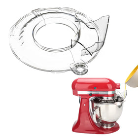 Wanyshapy pouring shield on KitchenAid tilt-head with 4.5-5 qt bowl, controlled pouring