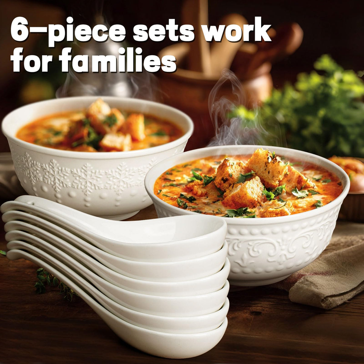 Wareland set of 6 spoons for cohesive serving at gatherings.