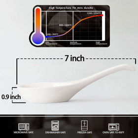Wareland stackable porcelain spoons save cabinet space and simplify cleaning.