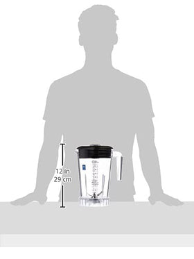 Waring Raptor container cover with removable cap for adding ingredients.