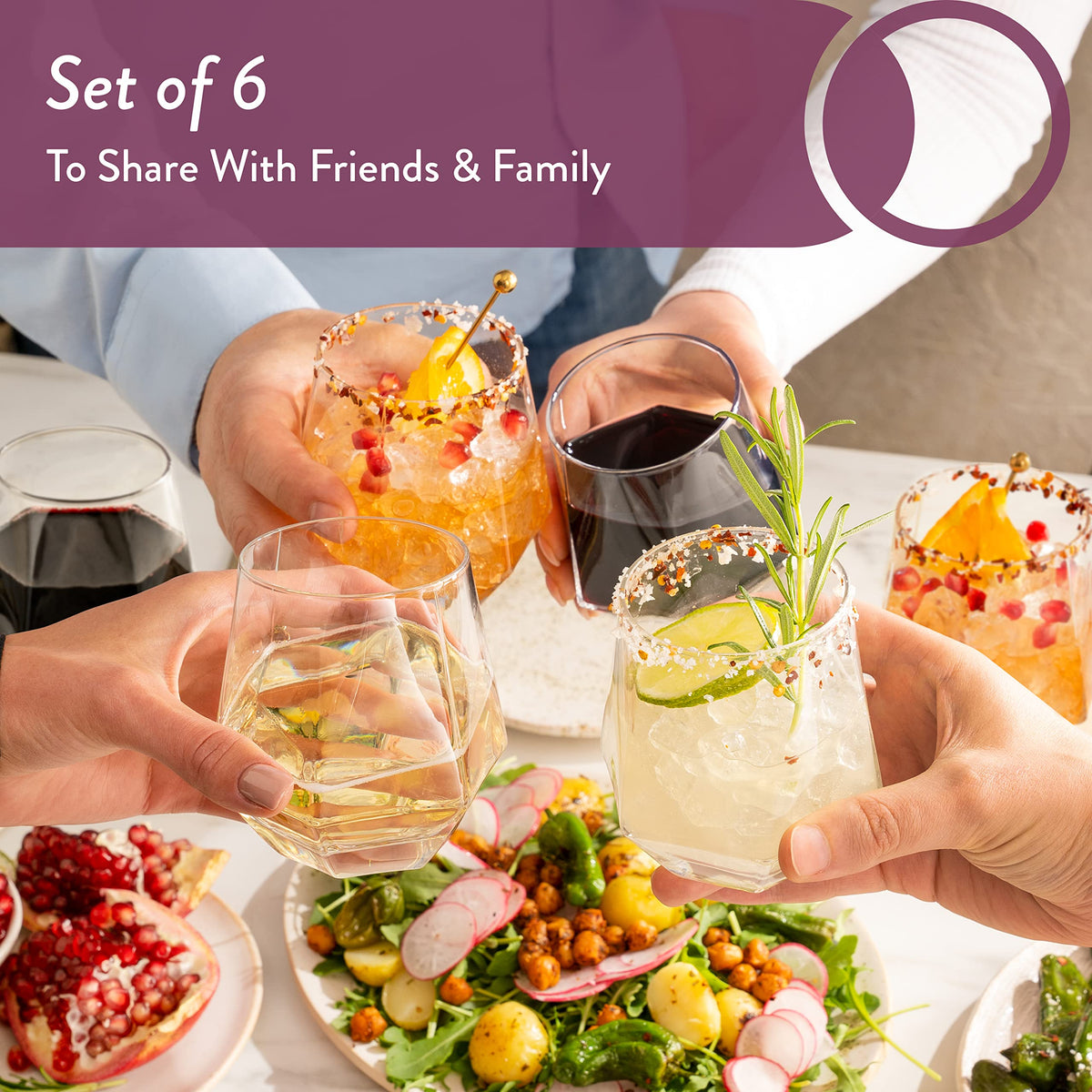 Warmest Spirit weighted-base glass supports spill-resistant stability during entertaining.