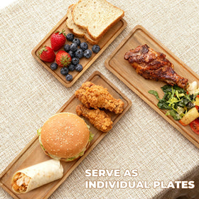 WARMKEY pine wood tray dessert serve elevates cupcakes and treats.