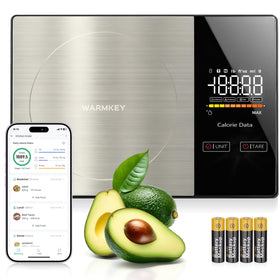 WARMKEY smart nutrition scale with LED display for precise measurements in any lighting
