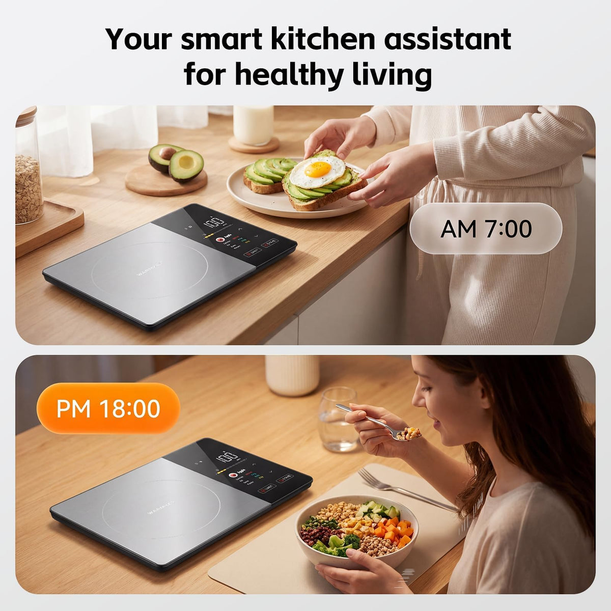 Warmkey tare and quick 2-second response streamline meal prep.