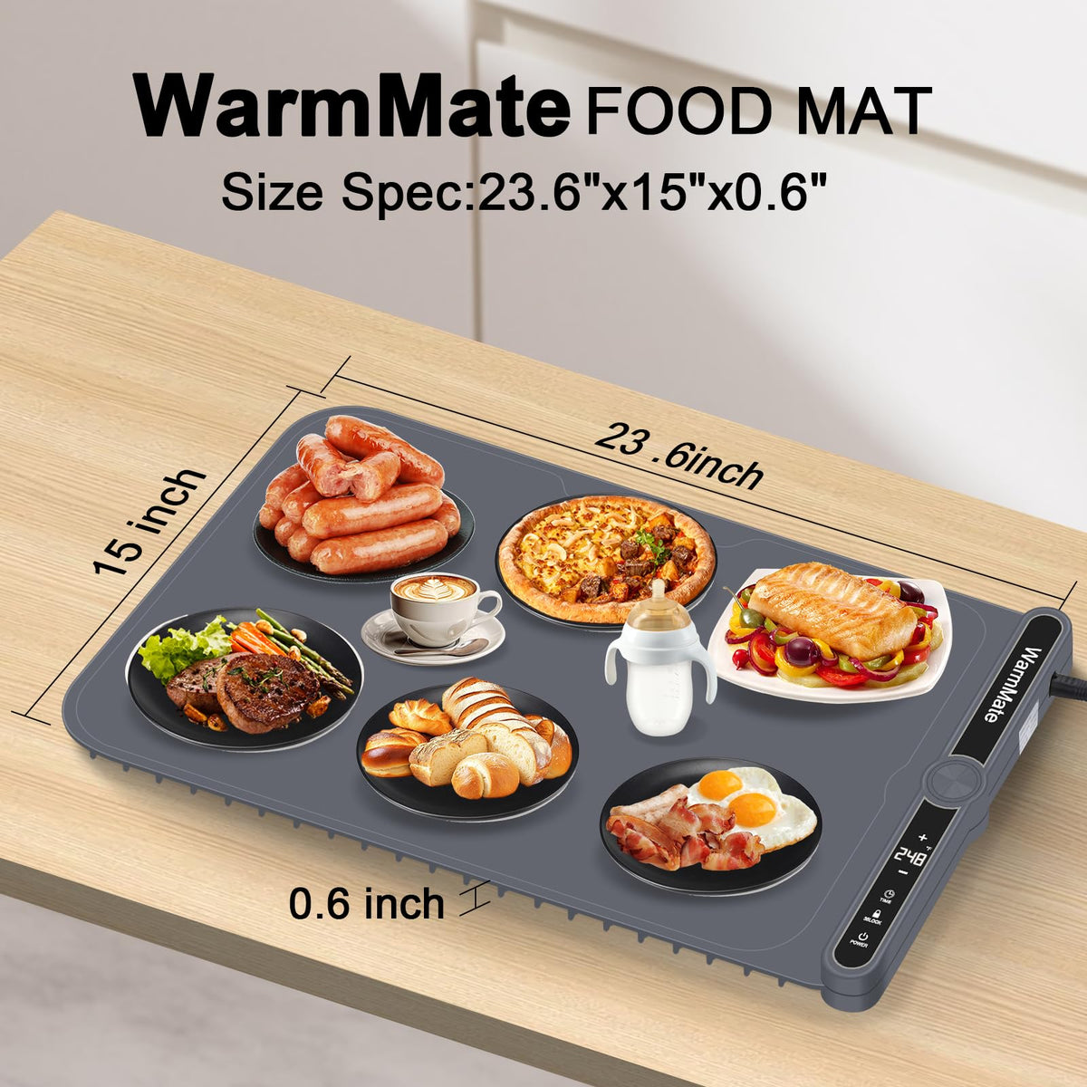 WarmMate compatible with glass, ceramic, stainless steel cookware