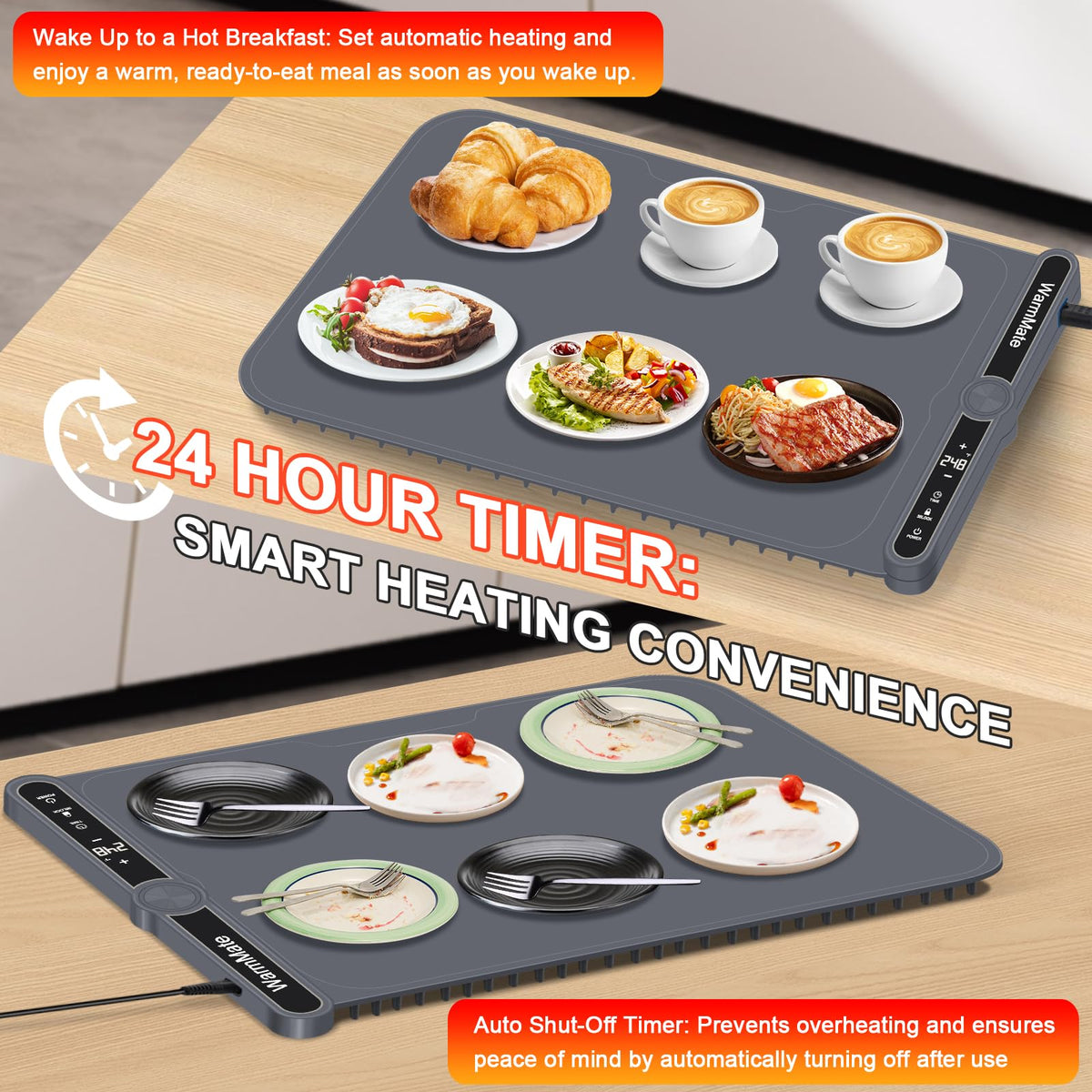 WarmMate silicone nano coating for easy cleaning and durability