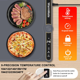 WarmMate warming mat distributes heat evenly across cookware surfaces