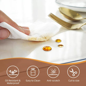 Warmstar BPA-free table protector on kitchen counter demonstrates safe food contact