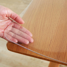 Warmstar clear table cover protector 24x48 inch shields surfaces from spills and scratches.