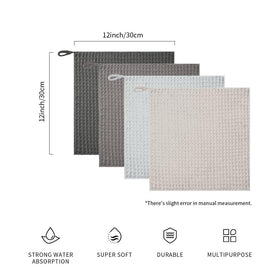 Watchget Barista microfiber cloth hanging on a hook beside the machine for quick access.
