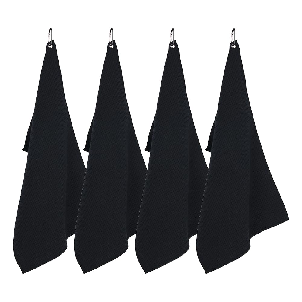 watchget Barista Towel 4-pack ready for espresso setup, absorbent and durable.