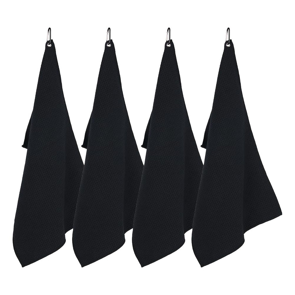 watchget Barista Towel 4-pack ready for espresso setup, absorbent and durable.