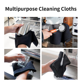 watchget Barista Towel countertop cleaning keeps espresso bar neat.