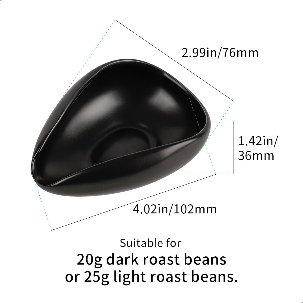 watchget ceramic dosing cup with coffee beans for portion control