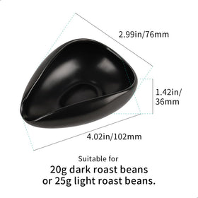 watchget ceramic dosing cup with coffee beans for portion control