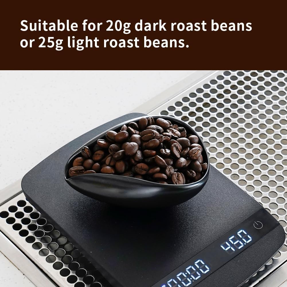watchget ceramic dosing cup side view showing compact design