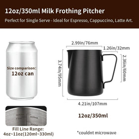 Watchget 350ml pitcher ergonomic handle aids comfortable pouring control