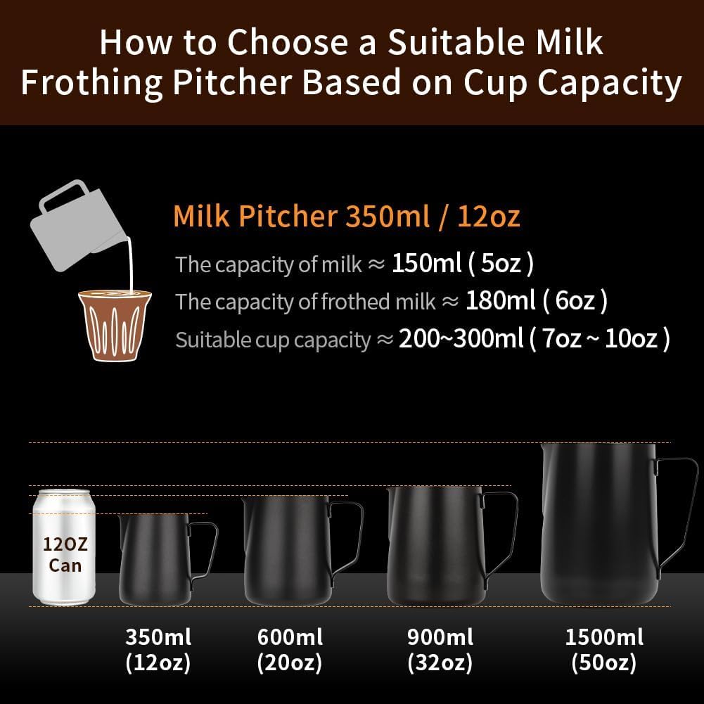 Watchget 350ml pitcher interior is polished for rust resistance and easy cleaning