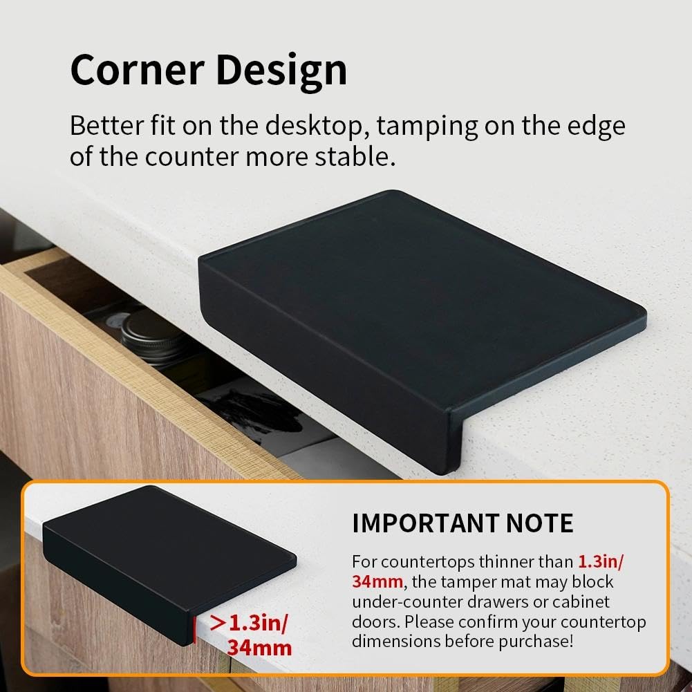 Watchget Waterproof and heat-resistant mat cleans easily after use.