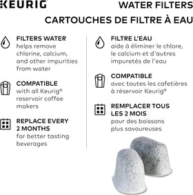 Water flow through Keurig filter yields cleaner-tasting beverages.