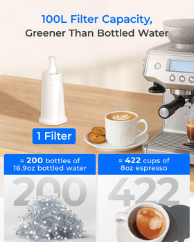 Waterdrop BES008 in Breville BES990 helps prevent scale buildup during use