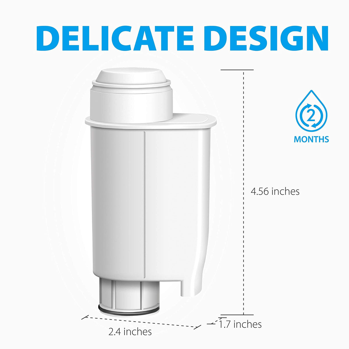 Granular activated carbon detail highlights taste and odor control.