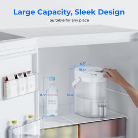 White sleek Waterdrop ED06W design complements modern kitchens.