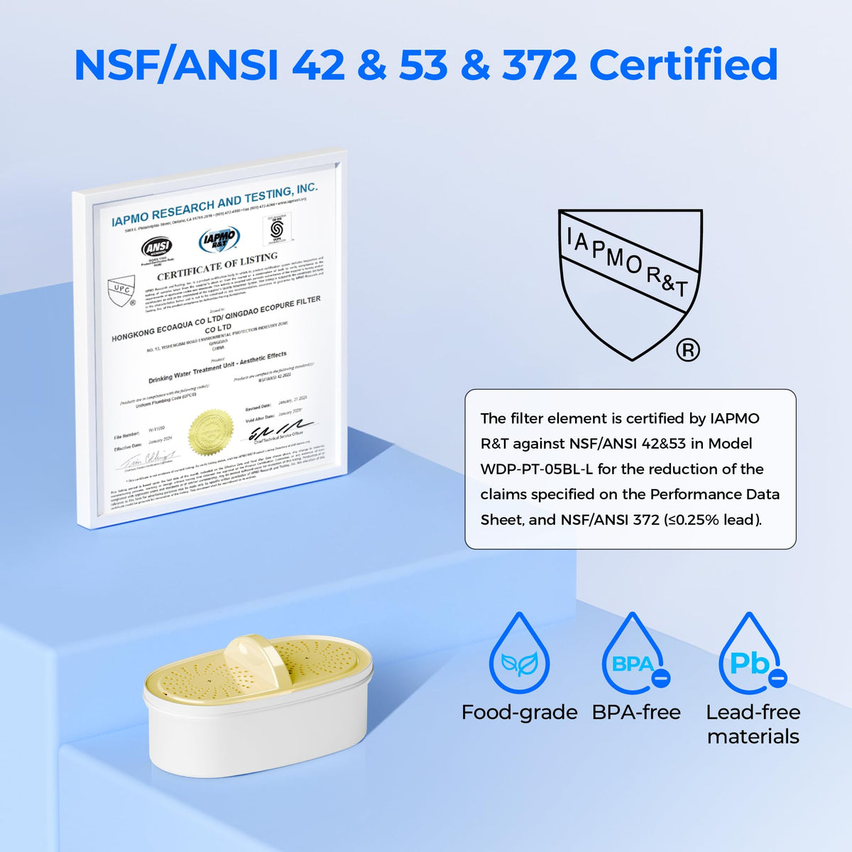 Waterdrop PF01A-P upgrade PFAS/PFOA removal for cleaner water