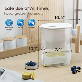 Waterdrop PT-04C with NSF badge highlighting certified water filtration performance.