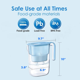 Waterdrop PT-05B 7-cup capacity pitcher ideal for daily fridge water