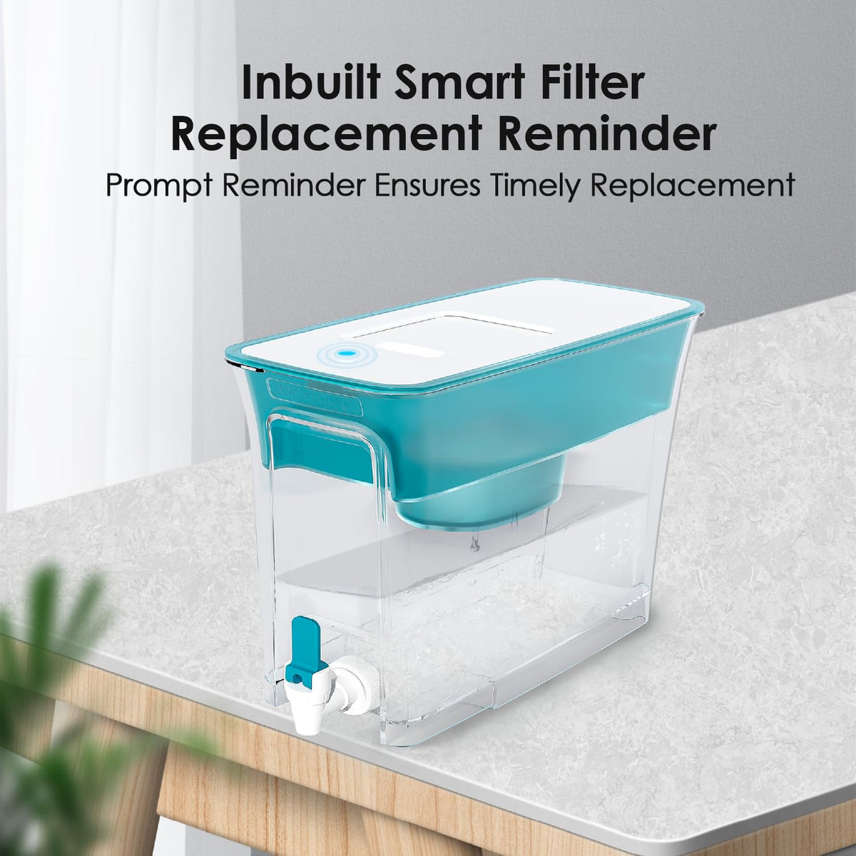 Waterdrop Slim 200-gallon long-life filter system for extended use.