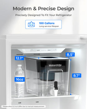 Waterdrop WFD-22L-A food-grade BPA-free materials for safe use.