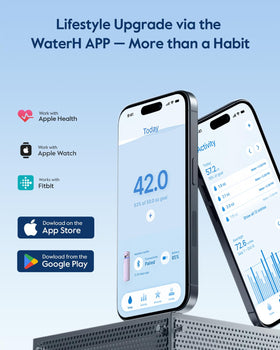 WaterH BOOST battery life indicator shows up to two weeks of use.
