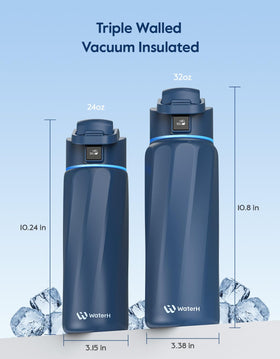 WaterH BOOST bottle BPA-free construction for safe daily hydration.