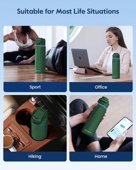 WaterH BOOST 180-degree cap handle enables easy portability.