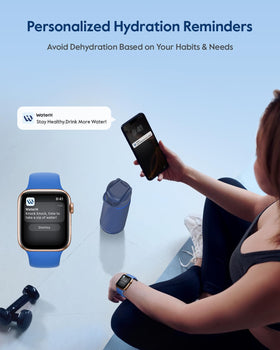 WaterH BOOST bottle halo lid with hydration reminders.