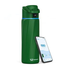 WaterH BOOST bottle lid halo and LED display for hydration reminders.