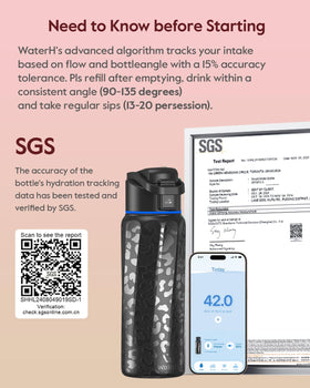 WaterH BOOST bottle reminders light and notifications aid hydration
