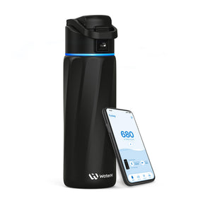 BOOST Water Bottle lid LED halo displays hydration reminders for daily goals.