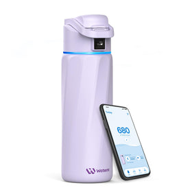 WaterH BOOST smart bottle lid halo glows to remind you to hydrate.