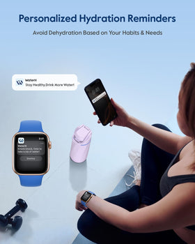 WaterH BOOST stainless steel body keeps drinks cooler or warmer longer.
