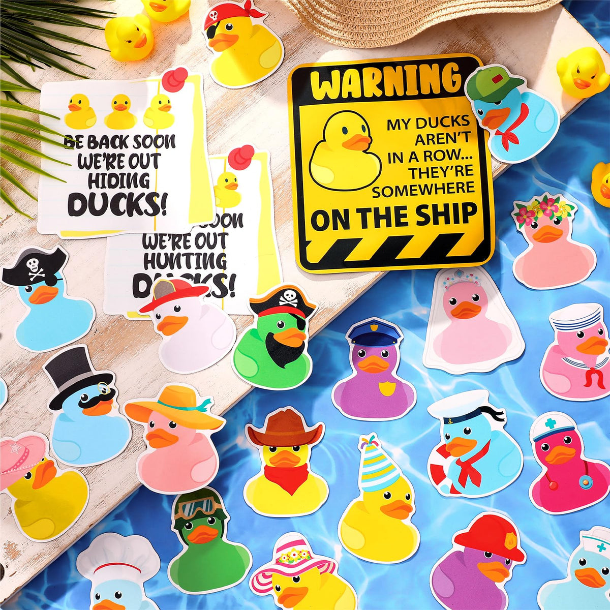Watersay duck door magnet cowboy design adds playful flair for easy cabin and fridge decoration.