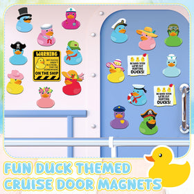 Watersay duck door magnet groom design creates memorable, themed cabin accents.