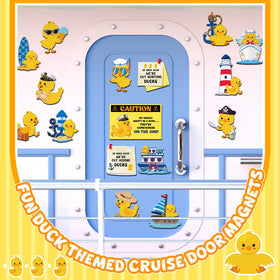 Watersay ice-cream-duck-magnet brightens fridge or door with playful charm