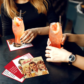 Watersay cute bar decor napkins enhance party ambiance.